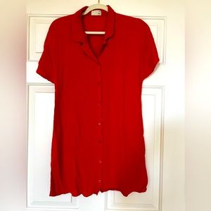 Wilfred shirt dress in red size small